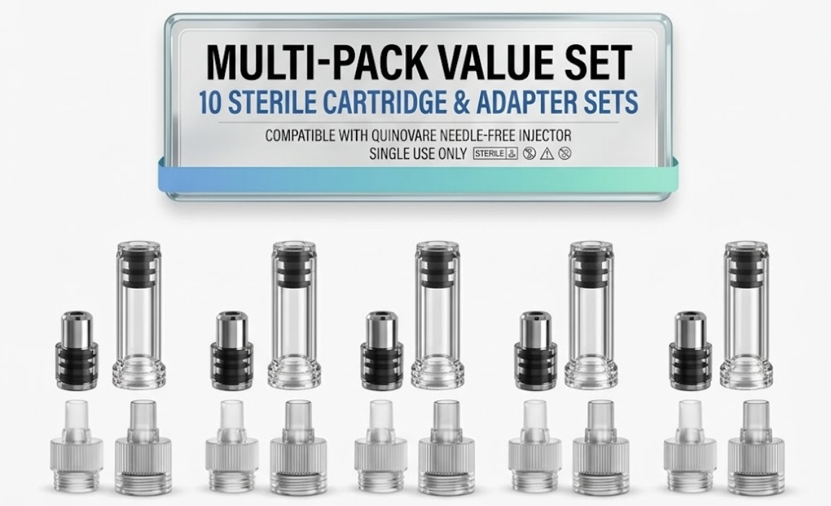 Needle-Free Insulin / Peptides Pen – Painless Jet Injector for Diabetes, Quinovare top quality, No Needle Syringe