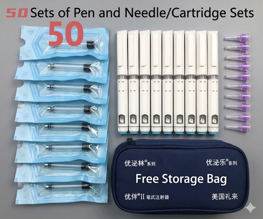 Disposable Insulin / peptide Injection Pen,3ml High Precision Dose Device, weight loss Adjustable Magic Pen (excluding medication)