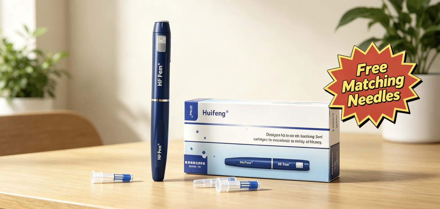 HF Reusable Insulin / peptides / Tirzepatide Injection Pen, Adjustable Dose, Compatible with 3mL Cartridge Injector pen