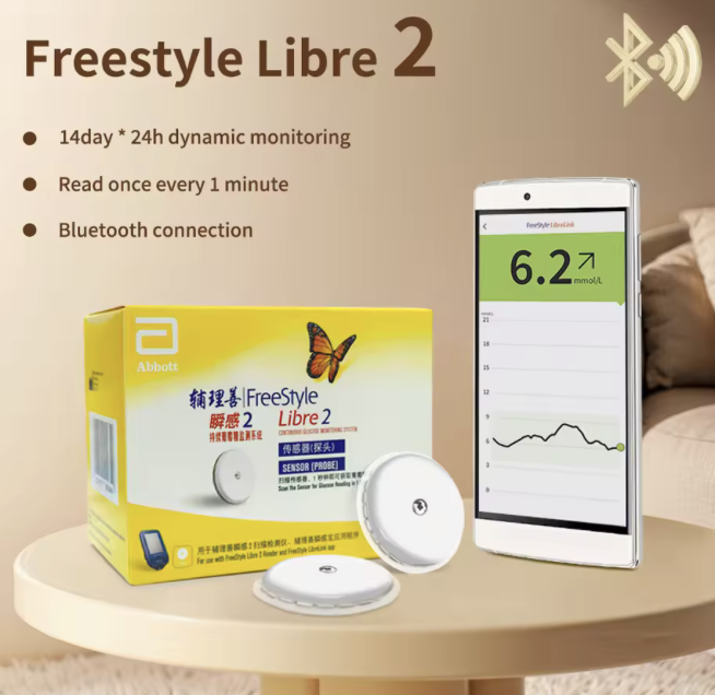 Freestyle Libre2 Sensor Kit 24h Realtime Blood Sugar Monitoring Dynamic Glucose Meter CGM Sensor Monitor Glucose any time