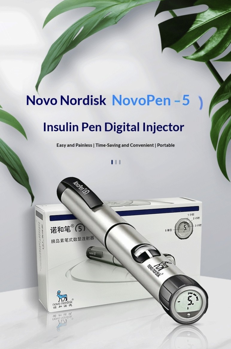 NovoPen 5 insulin / peptide pen – digital display, reusable, imported medical equipment from Novo Nordisk