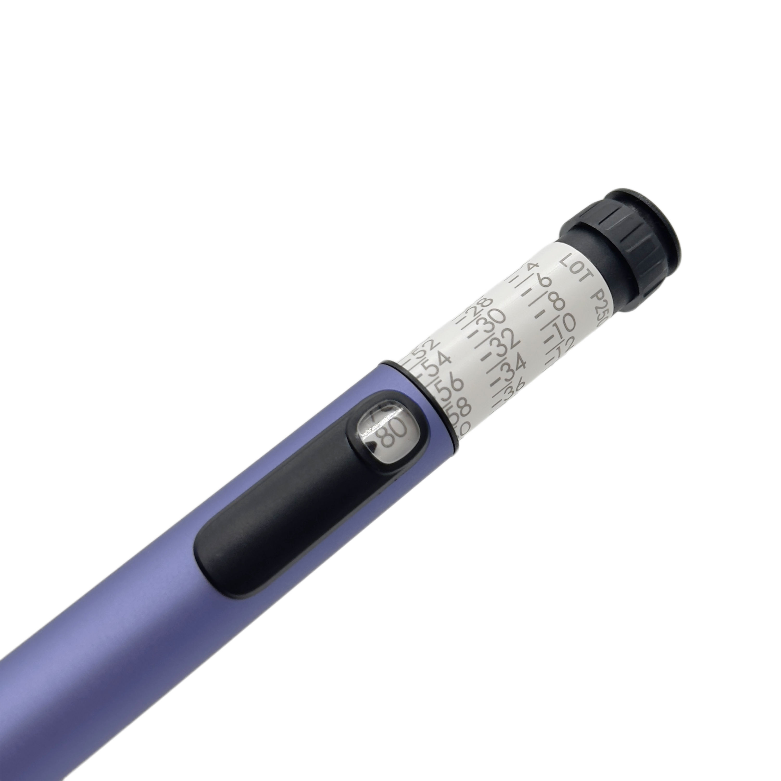 V1 Reusable Injection Pen 0-80 Units Adjustable Dose Pen Device 3ml Cartridge Compatible Matte Finish — view 3