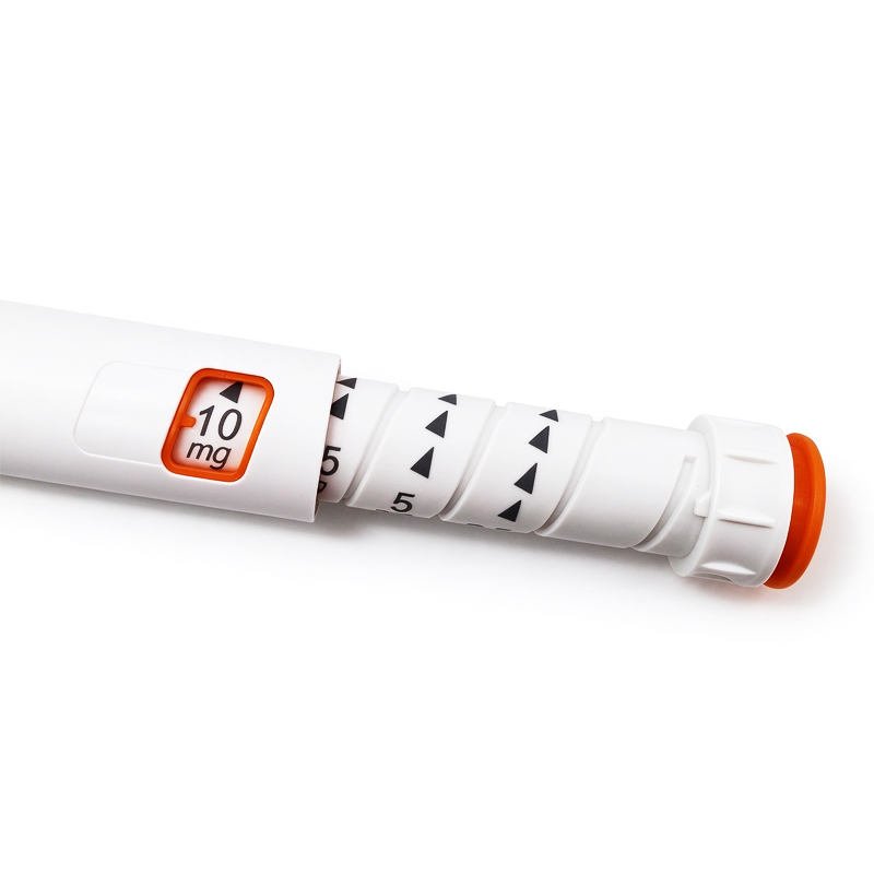 Single-use 10mg injection pen. 3ml capacity product photograph