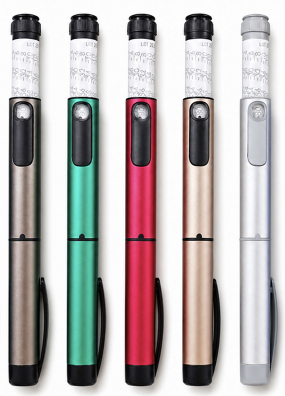 V1 Reusable Injection Pen 0-80 Units Adjustable Dose Pen Device 3ml Cartridge Compatible Matte Finish