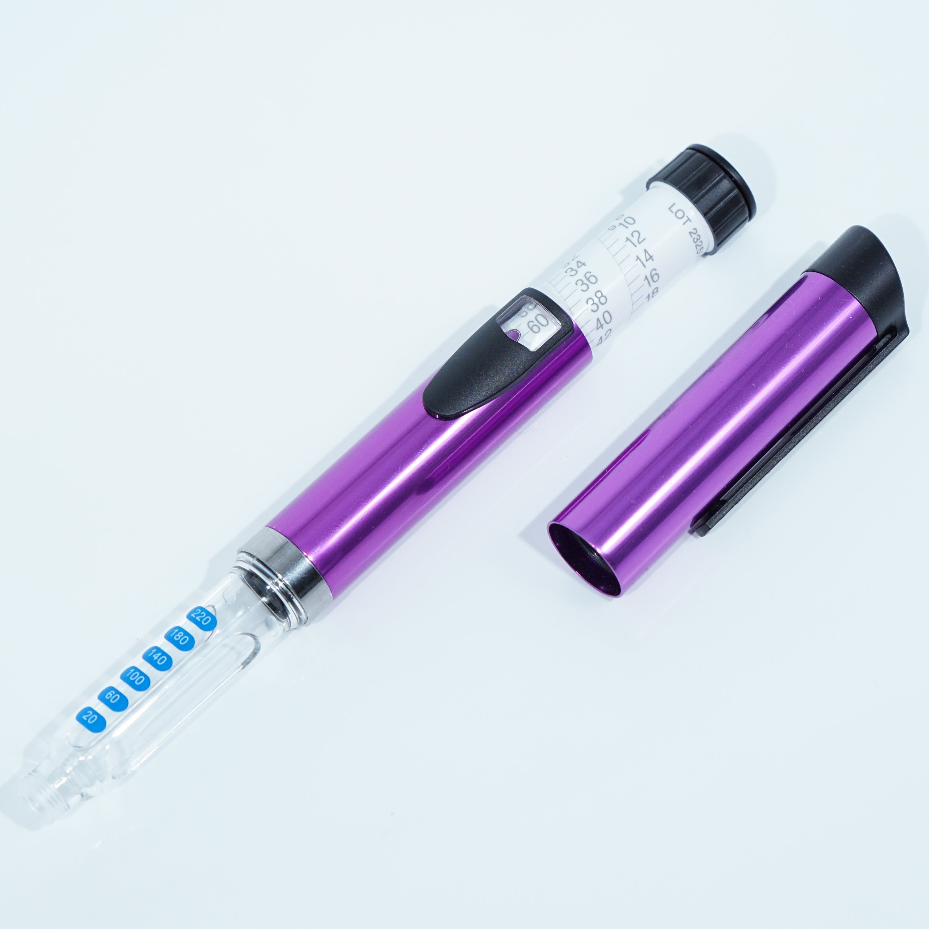 V3 Reusable Injection Pen 0-60 Units Adjustable Dose Pen Device 3ml Cartridge Compatible Custom Branding — view 2
