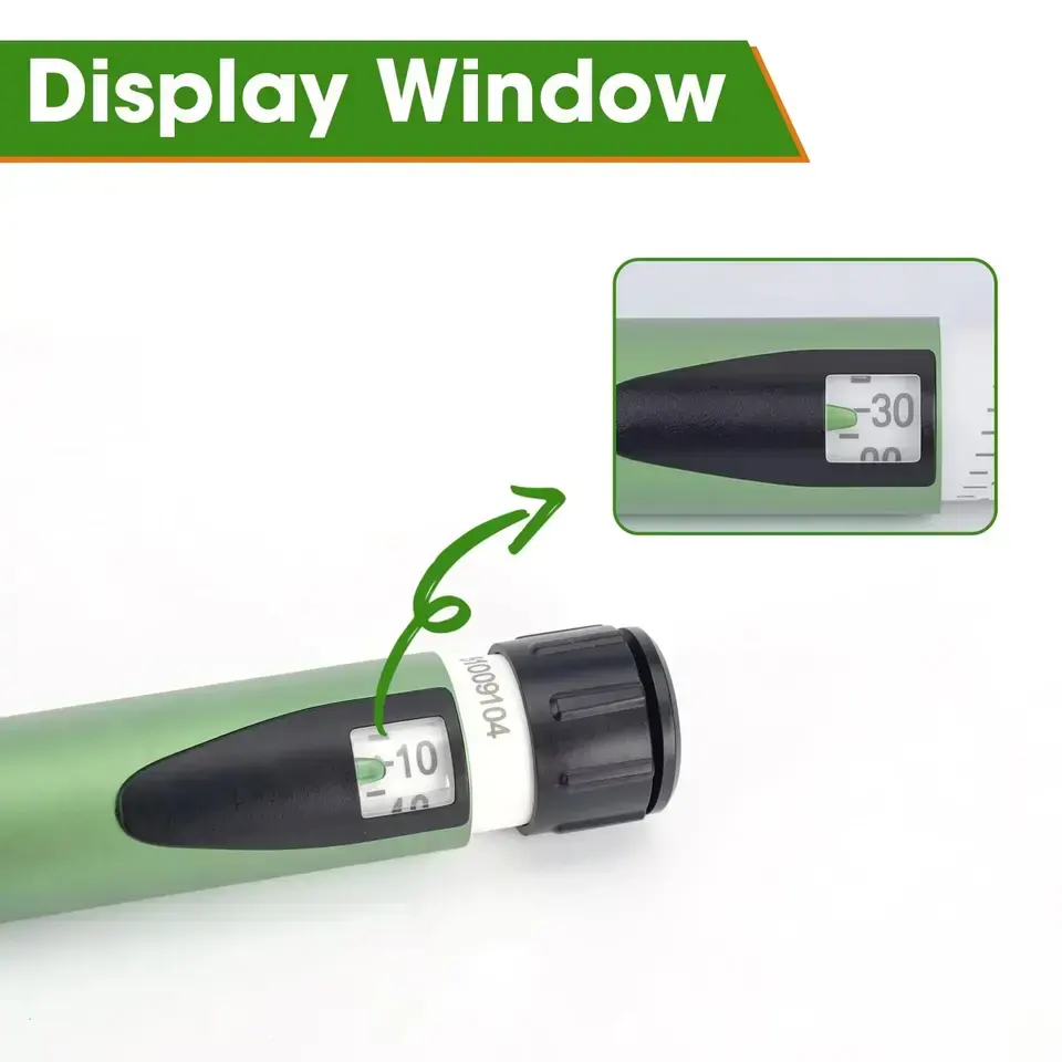 V4 Premium Reusable Injection Pen 0-60 Units Adjustable Dose Pen Device 3ml Cartridge Compatible OEM ODM — view 2