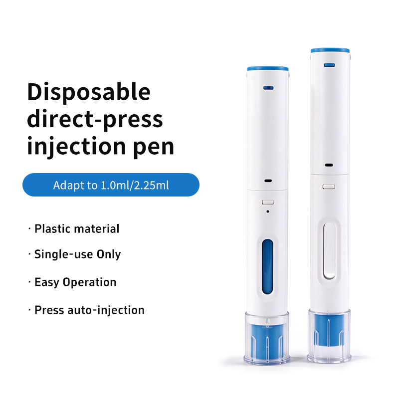 Disposable direct-press injection pen 1mL 2.25mL prefilled injection pen