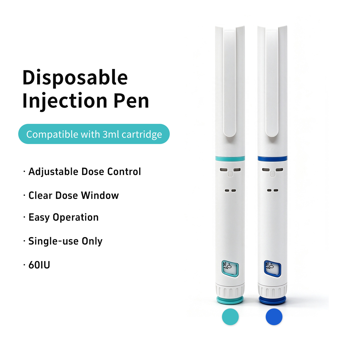 Single-use Insulin Injection Pen for 3ml Cartridge