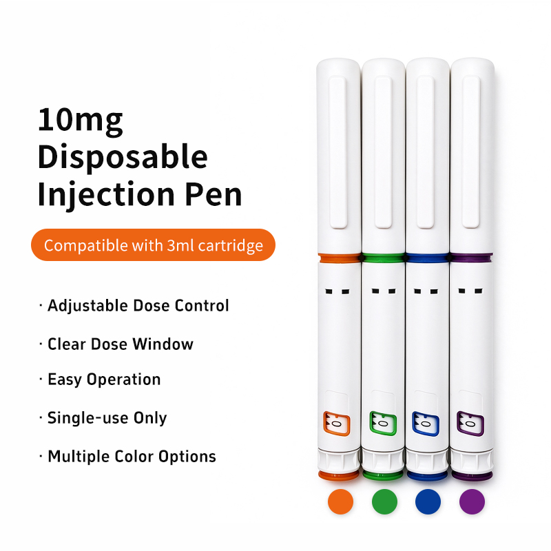 Single-use 10mg injection pen. 3ml capacity